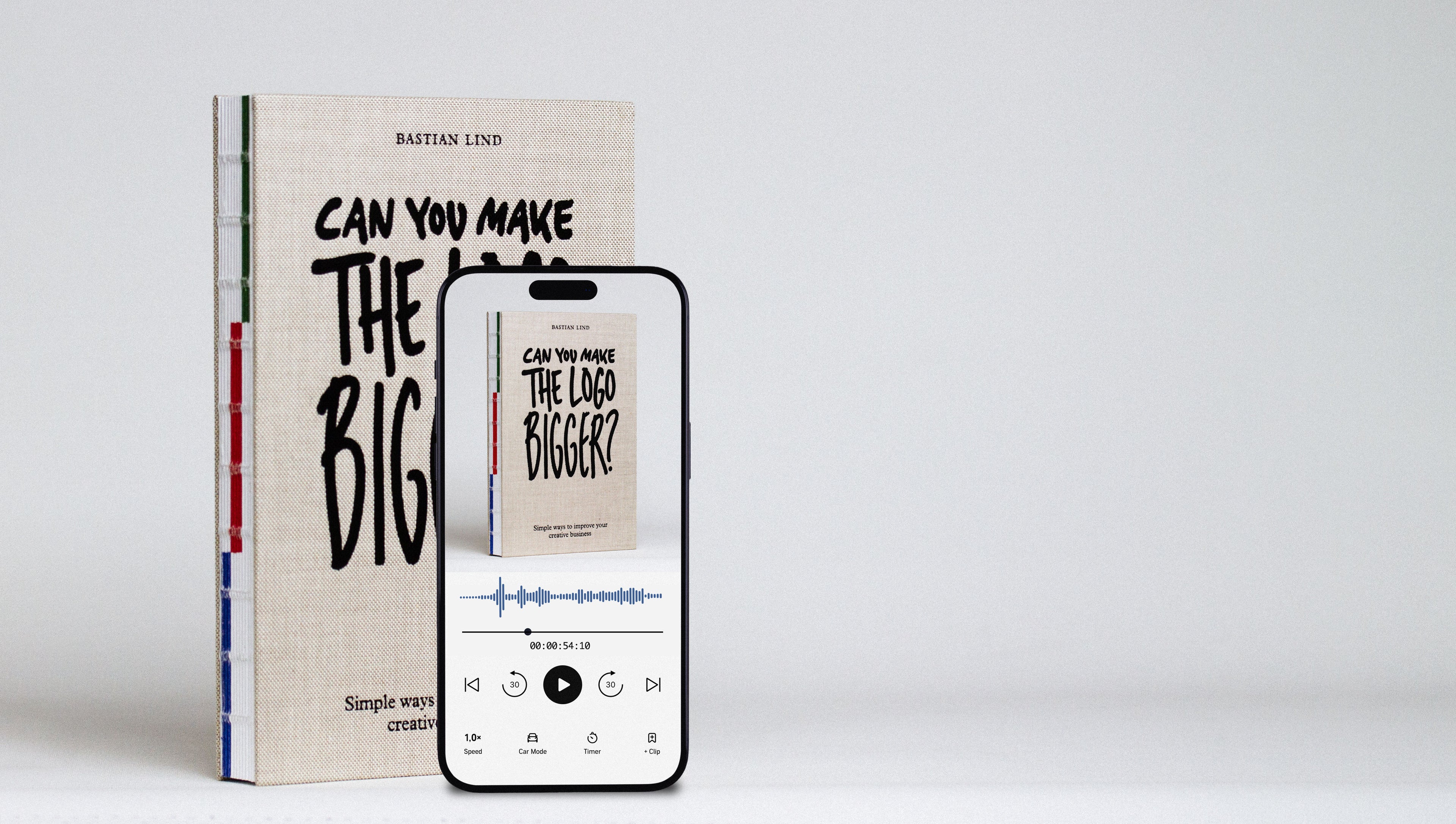 Can you make the logo bigger? Audiobook